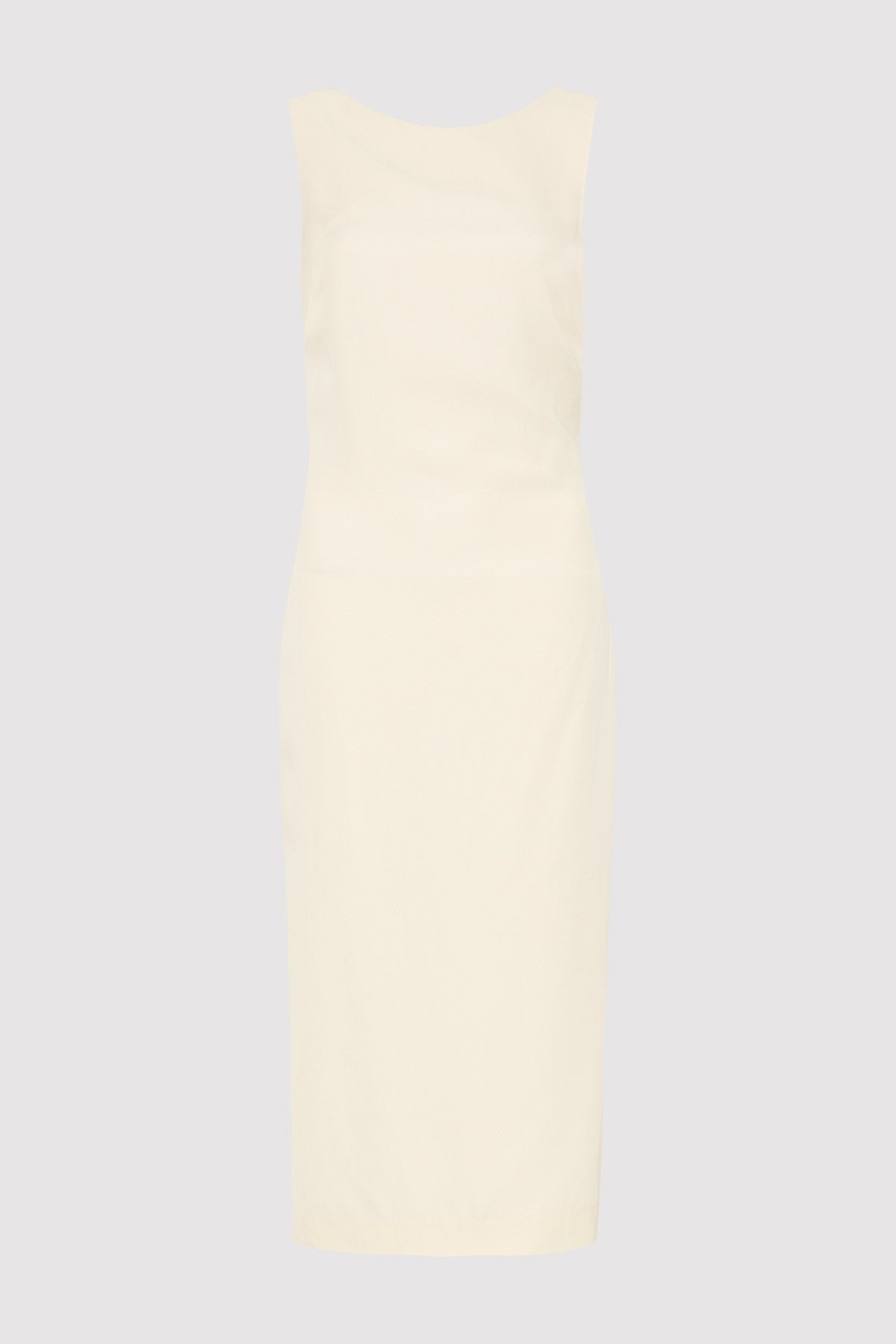 Cut Out Midi Dress - Cool White - 1