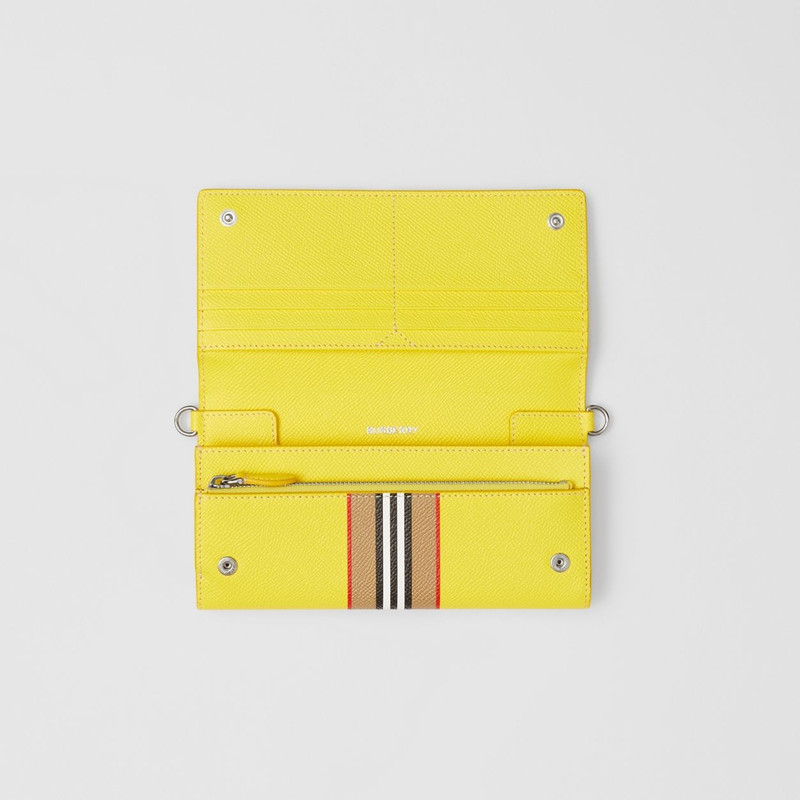 Logo Print Leather Wallet with Detachable Strap 5