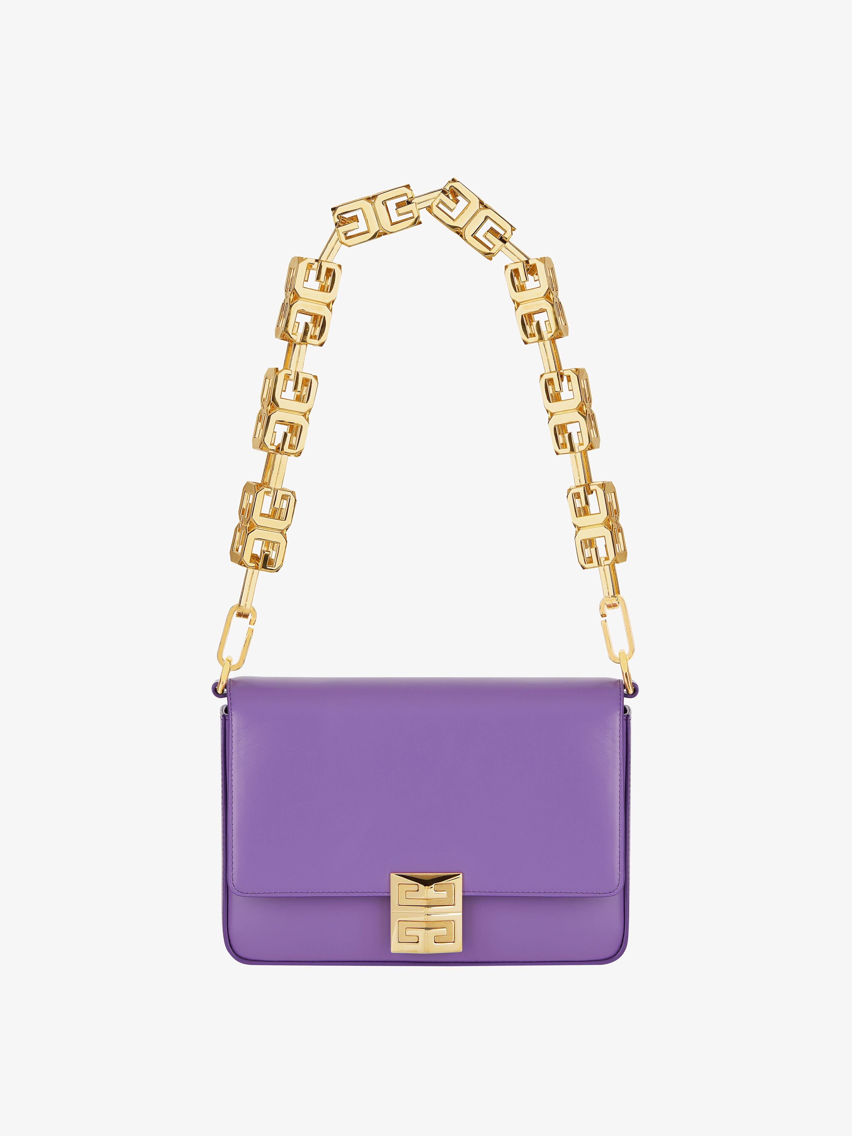 MEDIUM 4G BAG IN BOX LEATHER WITH CHAIN - 1