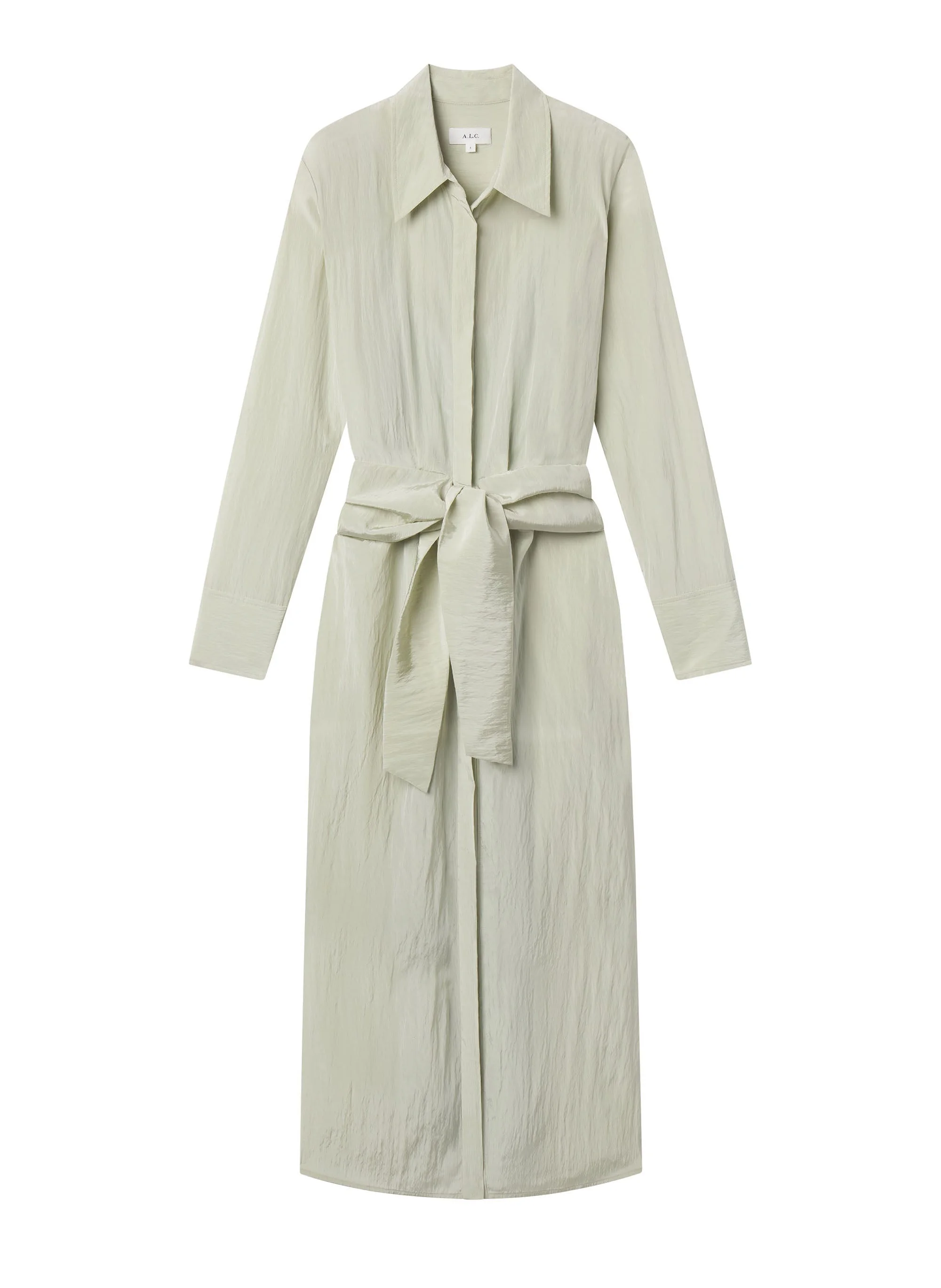 Mila Washed Taffeta Midi Shirtdress - 1