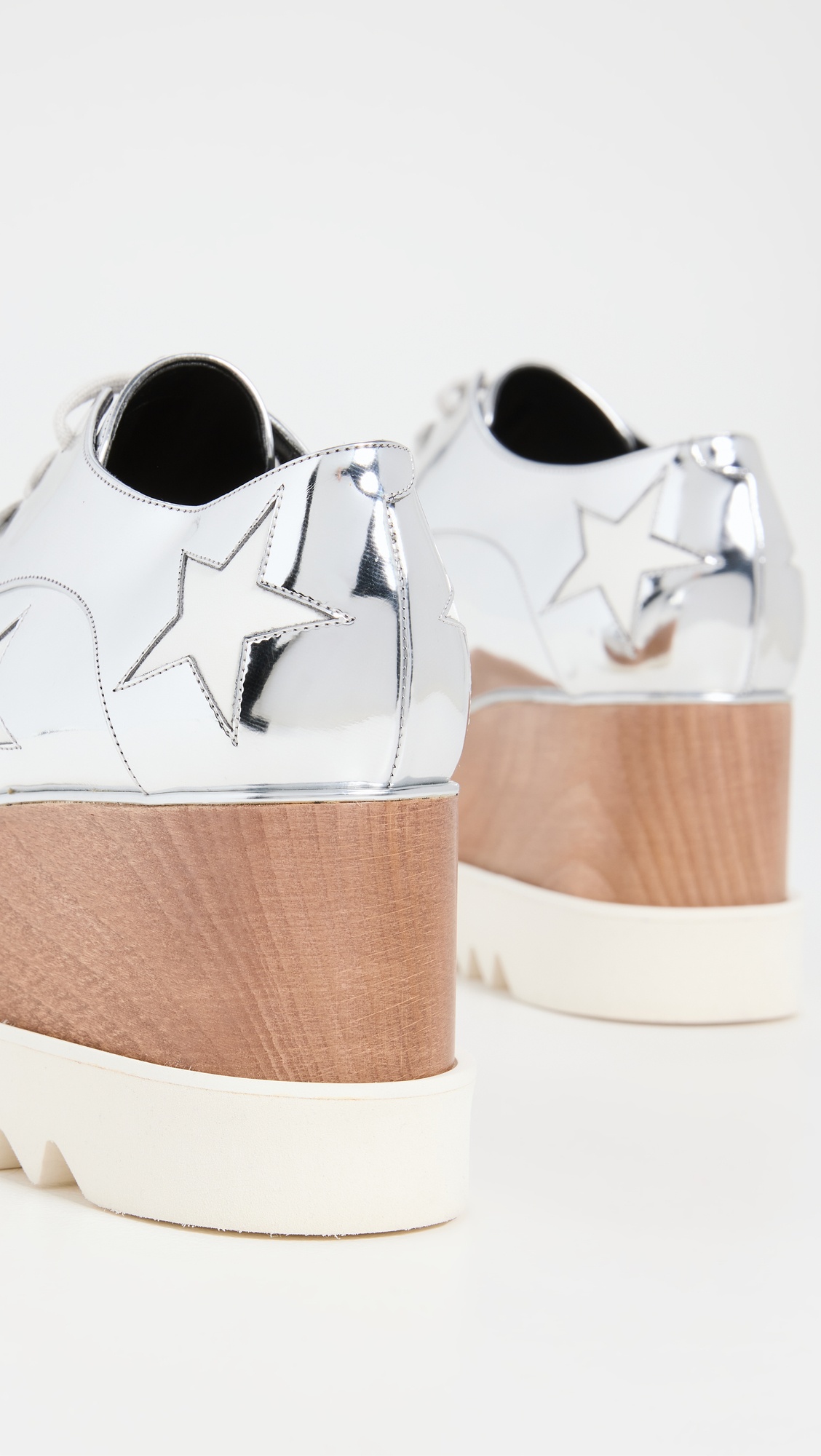 Elyse Stars Mirror Lace Up Platforms - 3