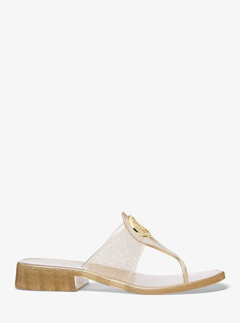 Hannah Glitter Jelly Thong Sandal 1