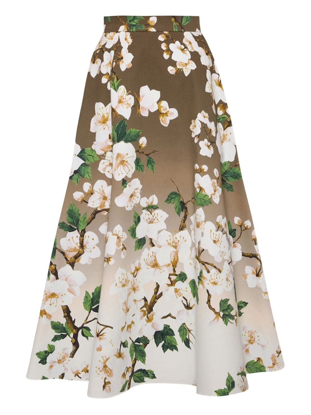 printed poplin skirt - 2
