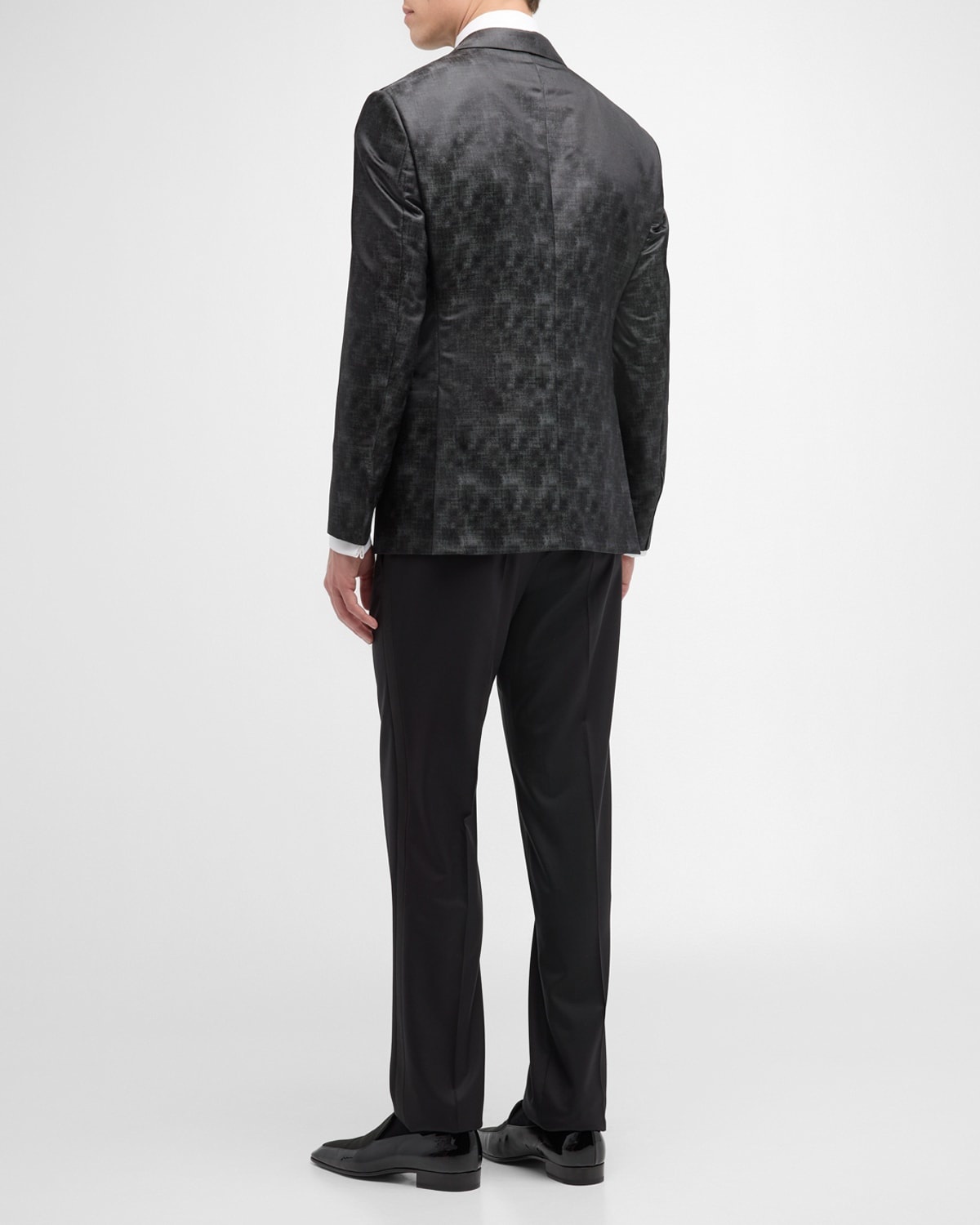 Men's Micro-Dot Peak Dinner Jacket - 4