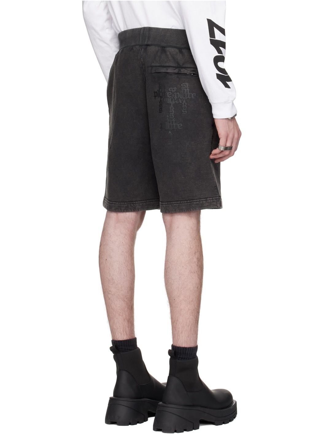 Black Cross Shorts - 3