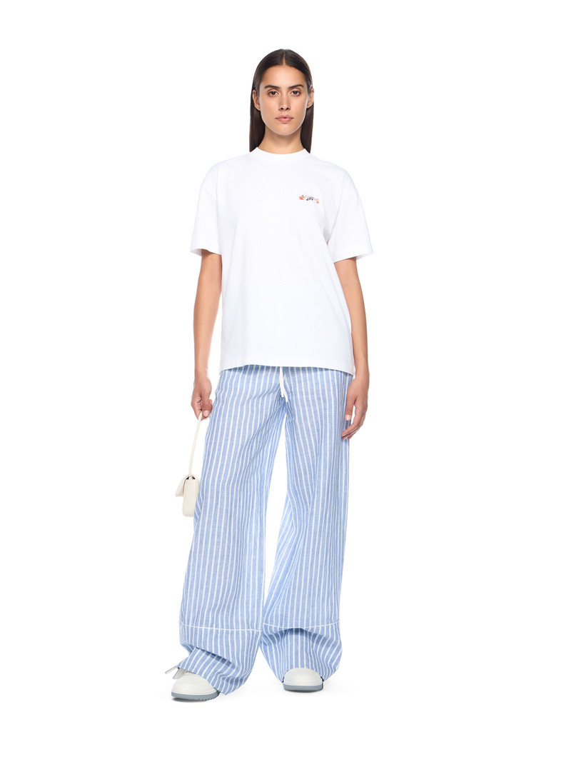 Off-White Striped Wide-Leg Pants outlook