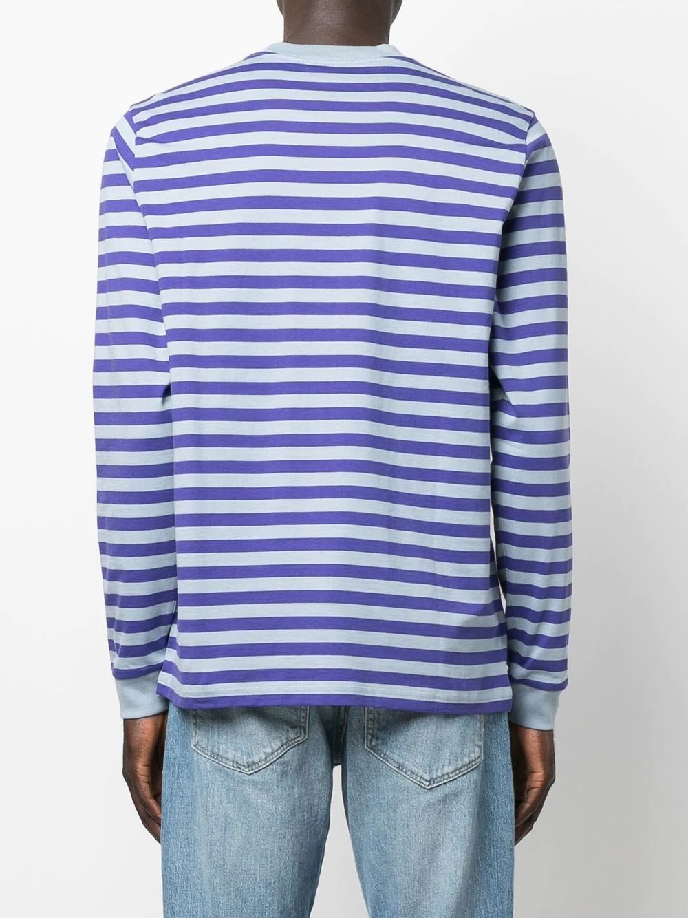 striped long-sleeve T-shirt - 4