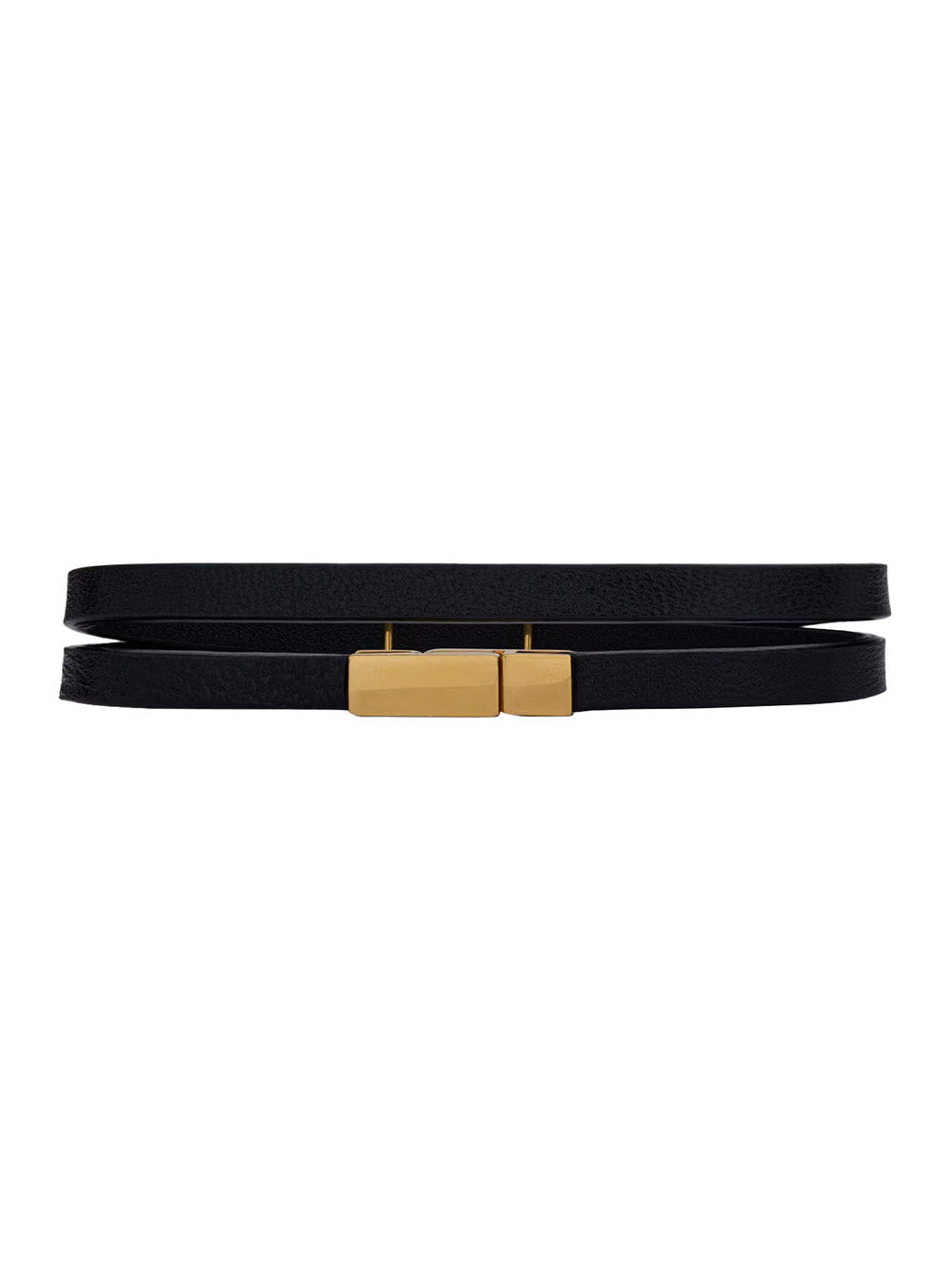 Saint Laurent Women Ysl Thin Double Wrap Bracelet - 2
