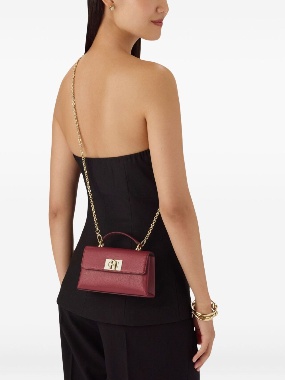 top-handle chain mini bag - 2