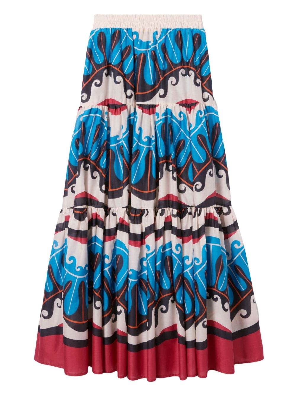 abstract-print maxi skirt - 5