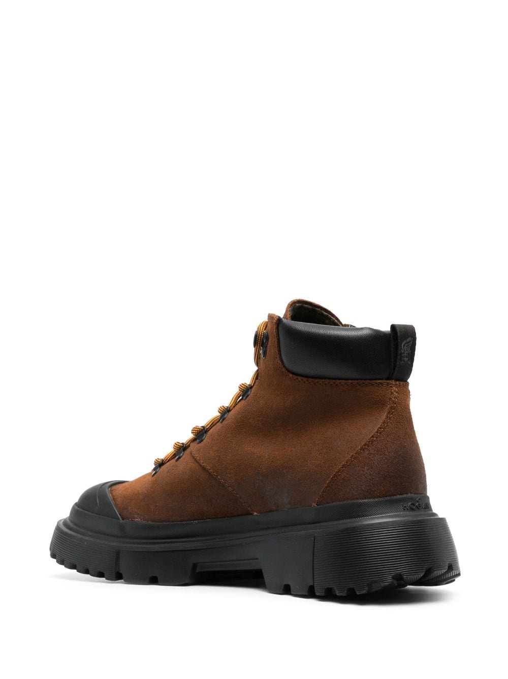 H619 lace-up leather boots - 3
