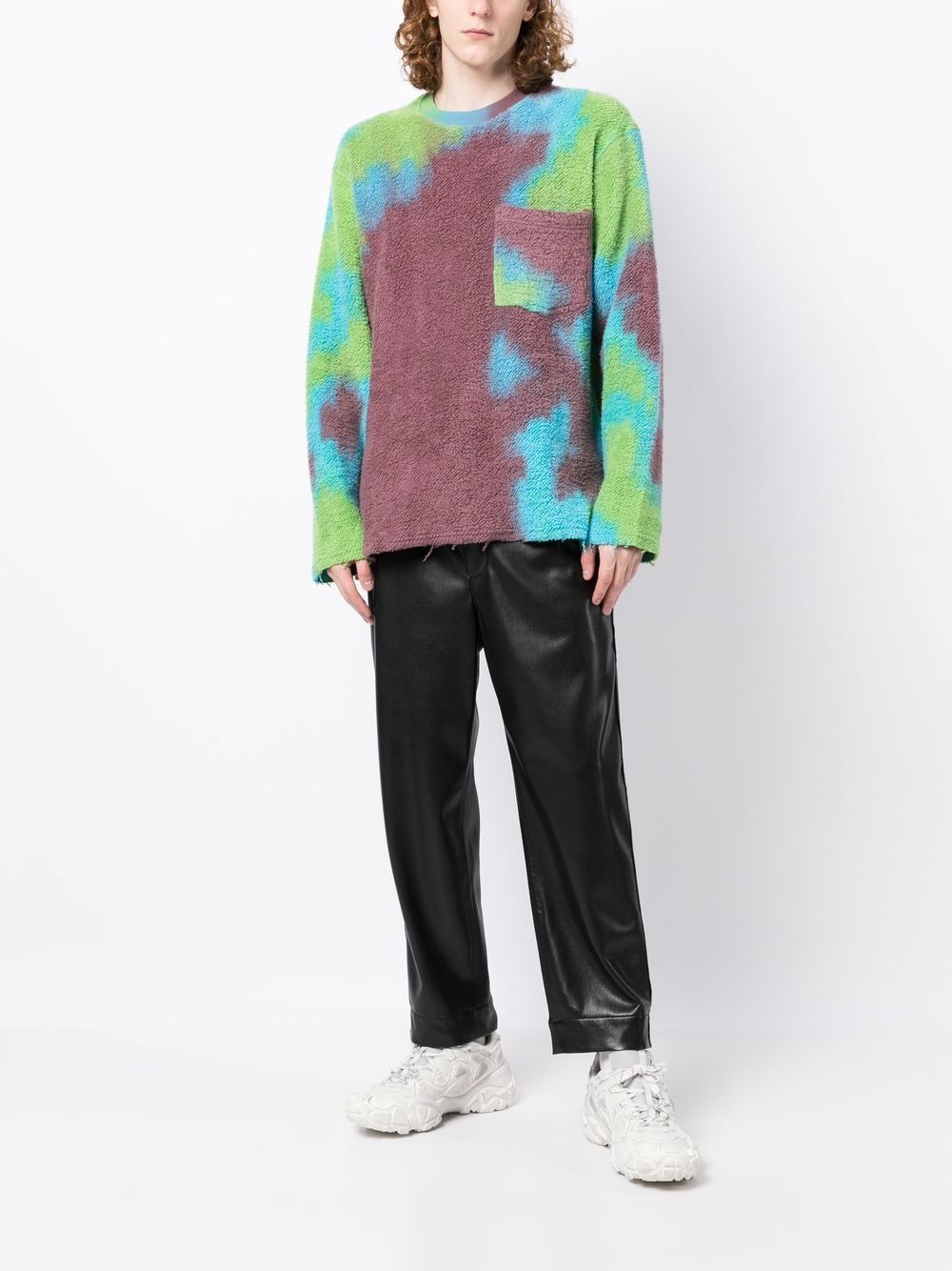 abstract-pattern print jumper - 2