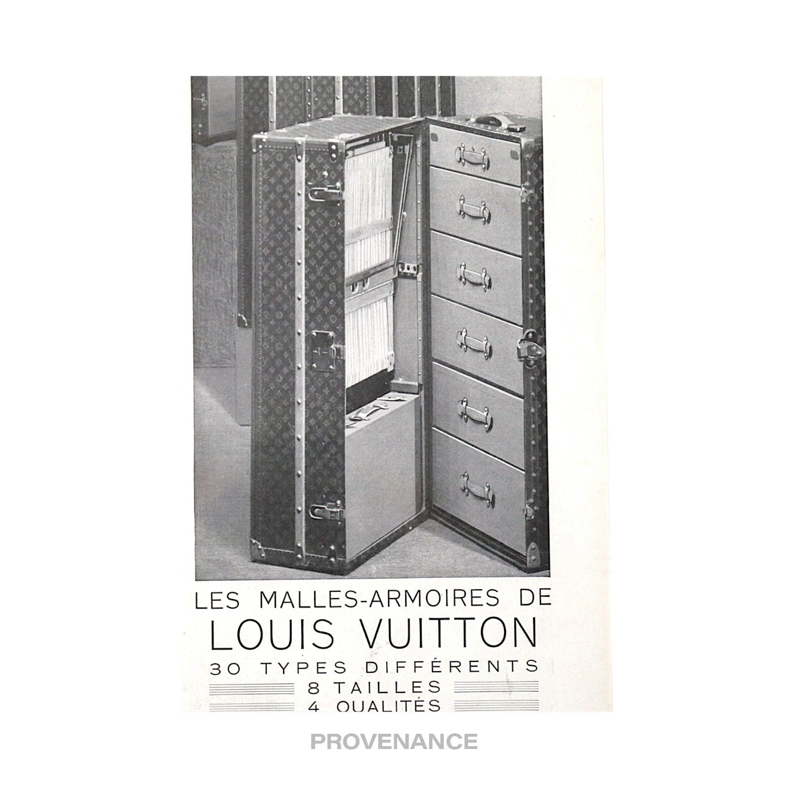 Louis Vuitton Antique Vintage Newsprint Ad - ARMOIRES - 7