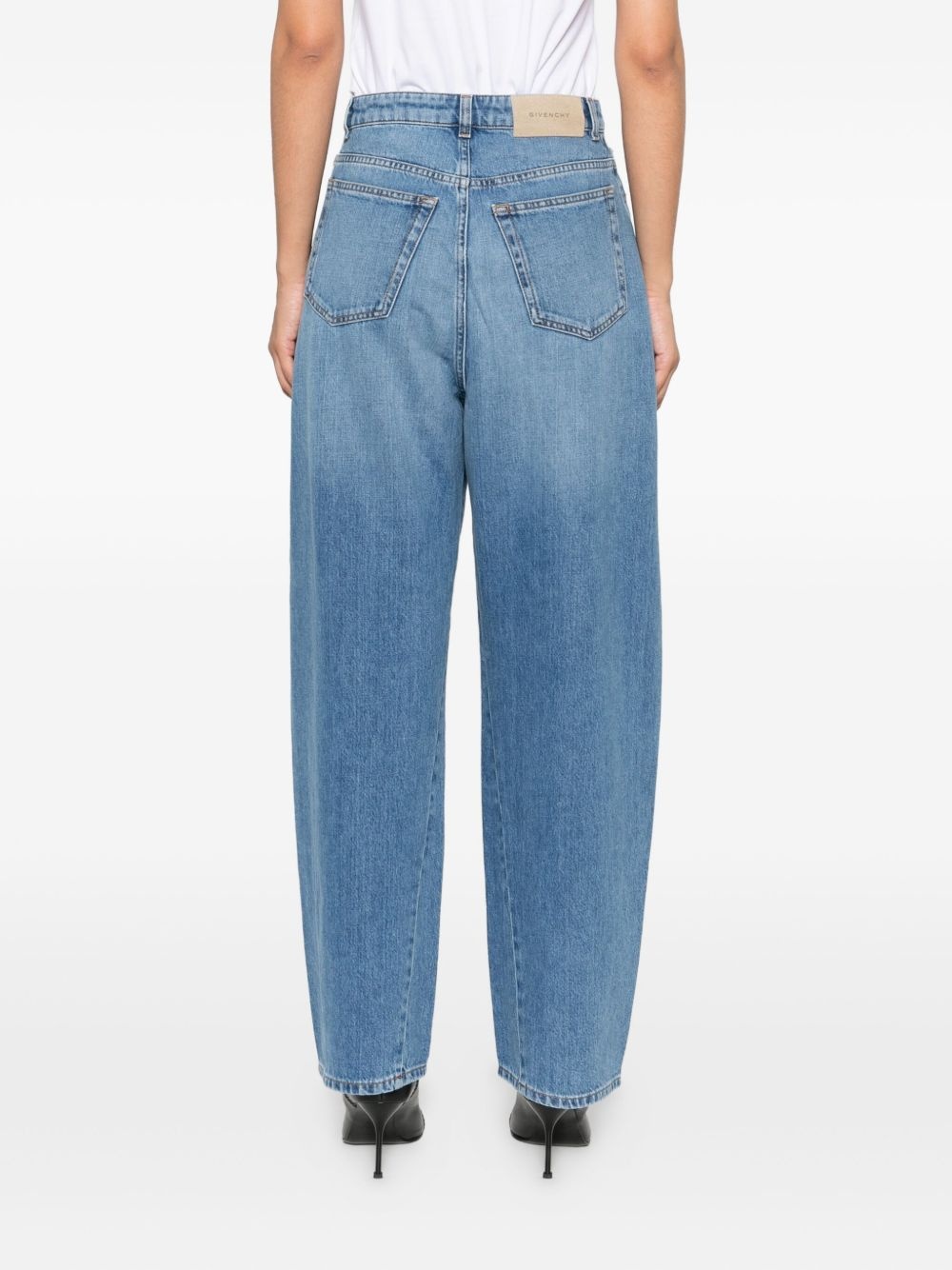logo-patch jeans - 4