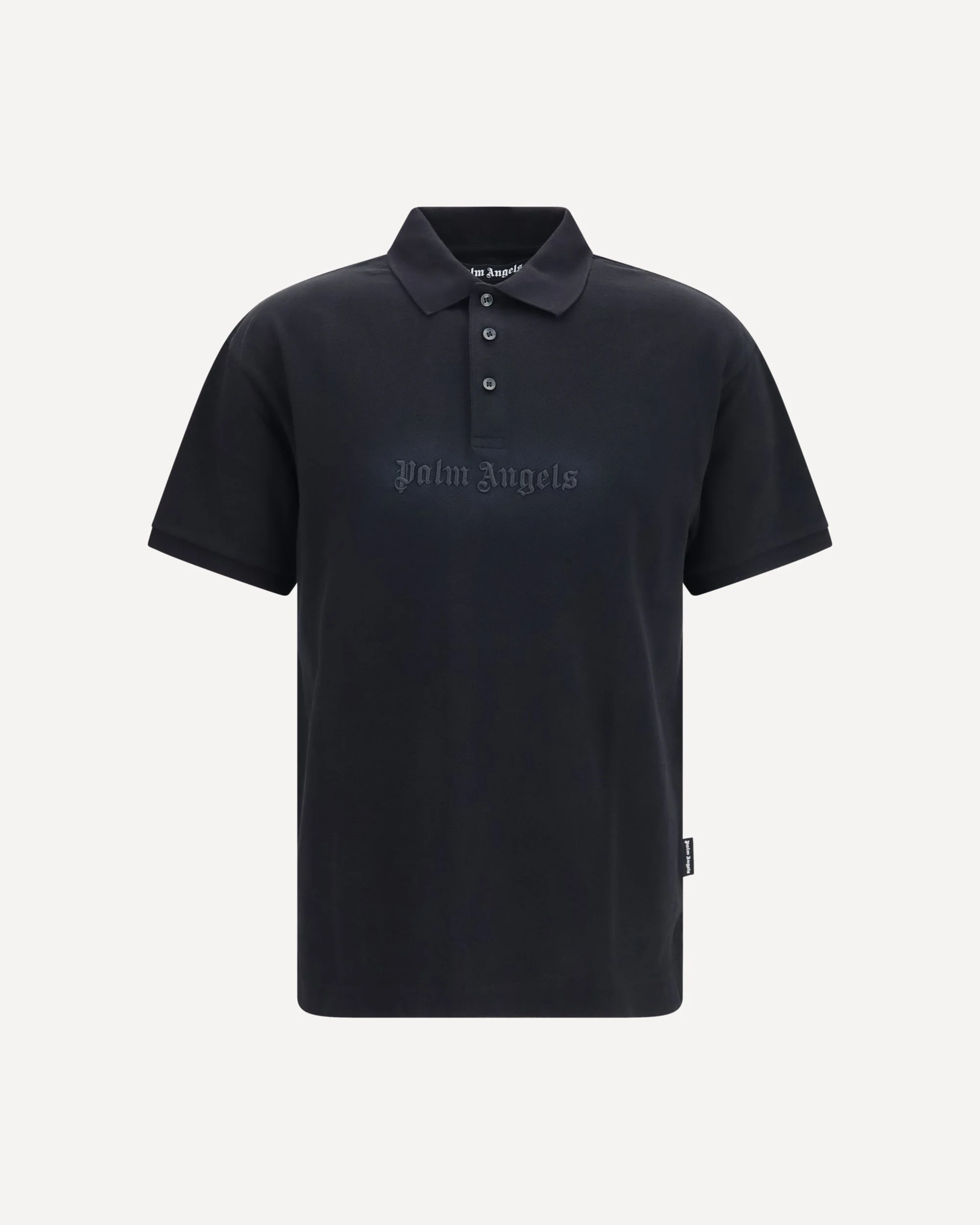 Cotton Polo with embroidered logo - 1