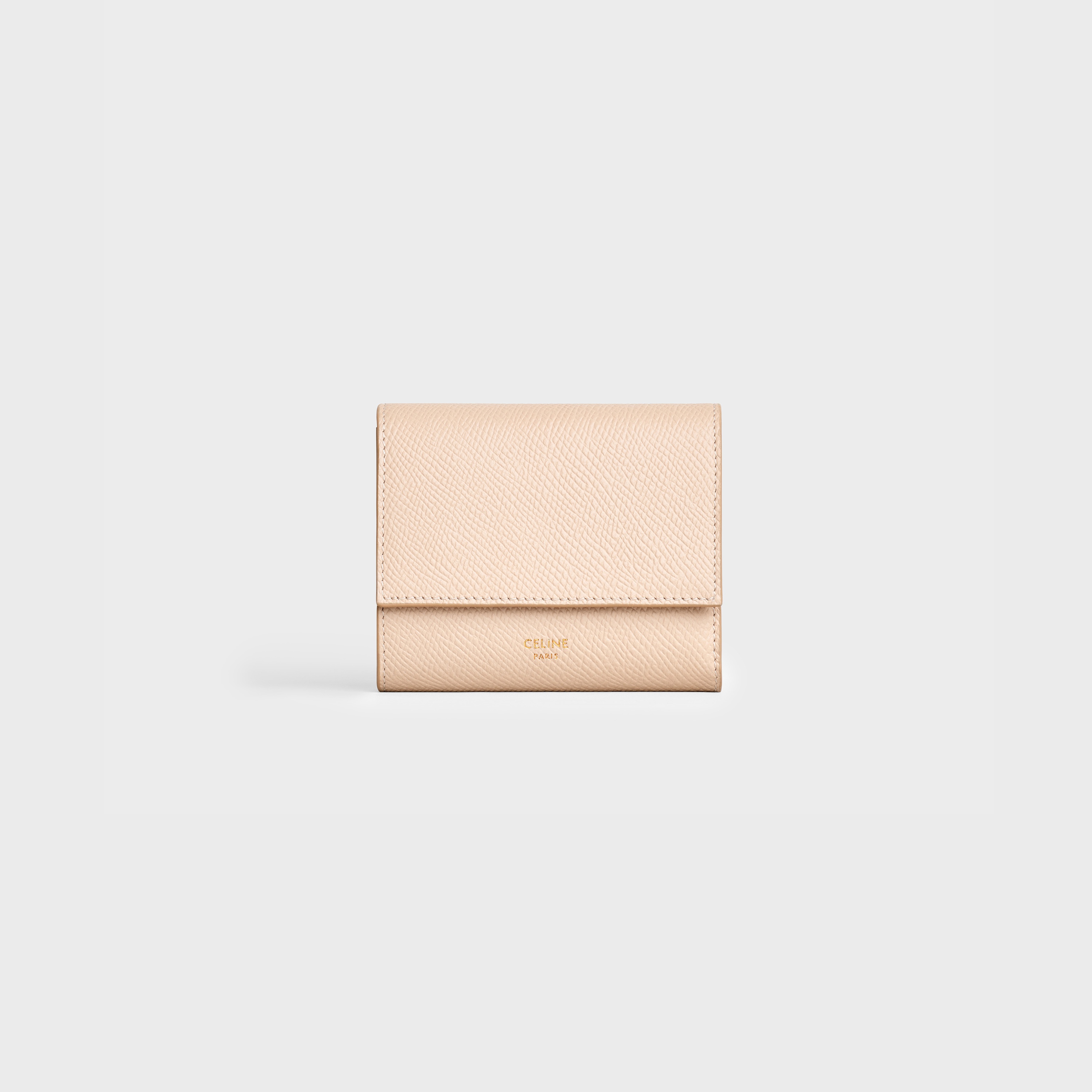 Small trifold wallet in Grained calfskin - 1