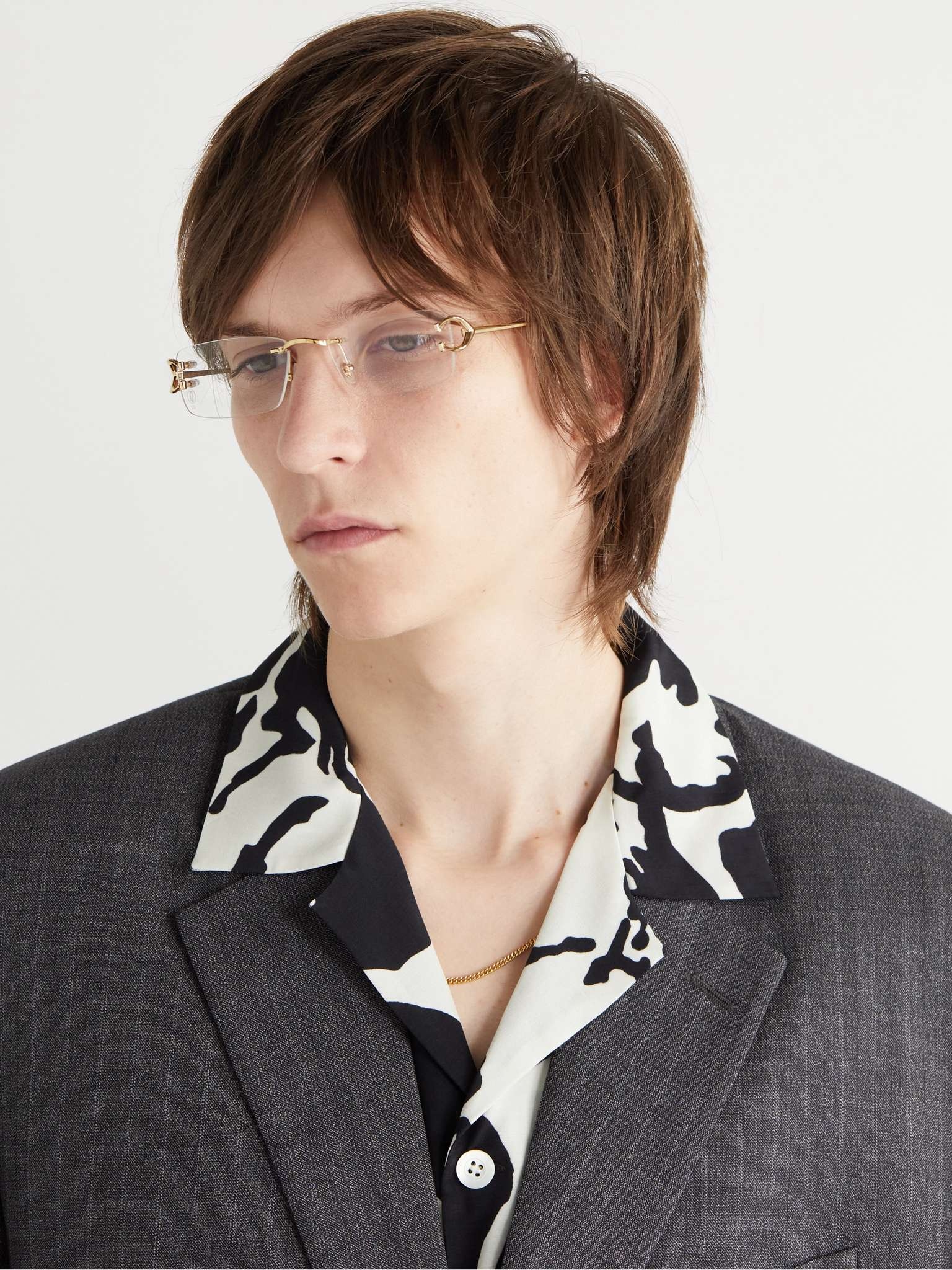 Frameless Gold-Tone Optical Glasses - 2