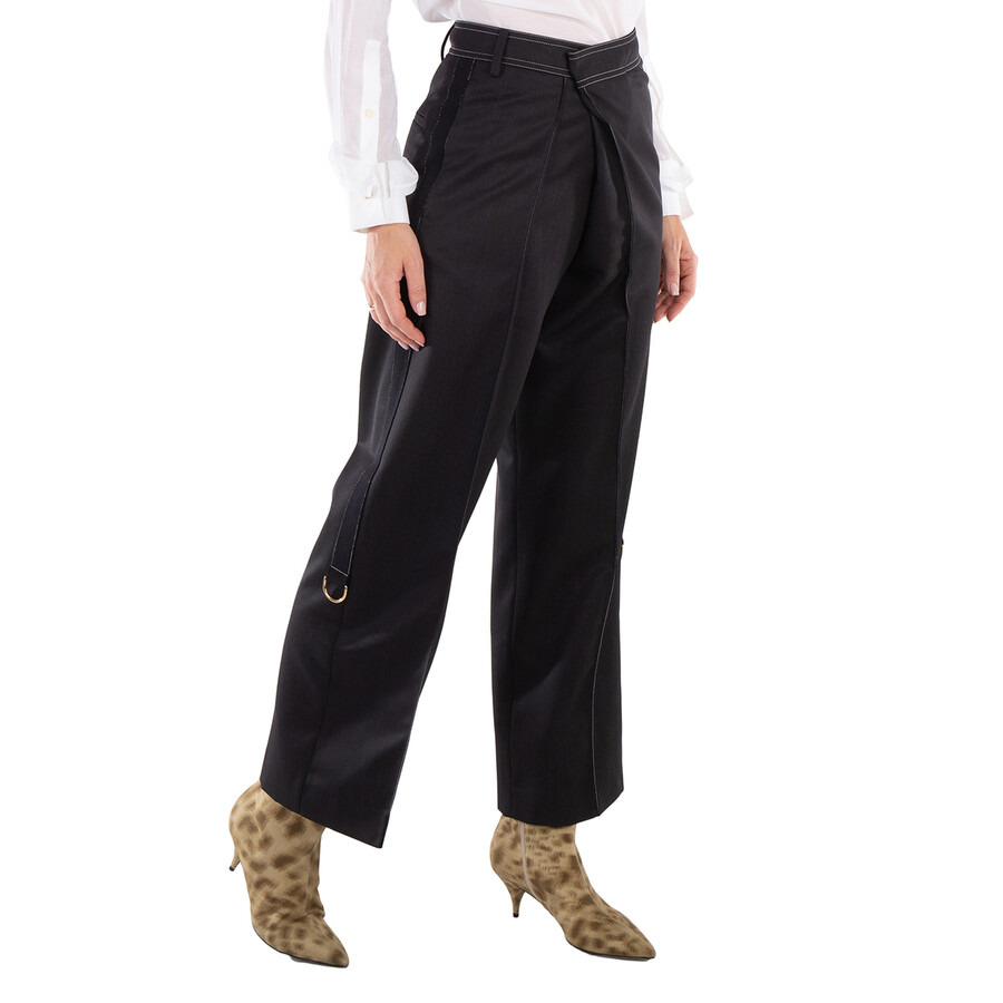 Burberry Ladies Charcoal Grey Zainab Tailored Trouser - 4
