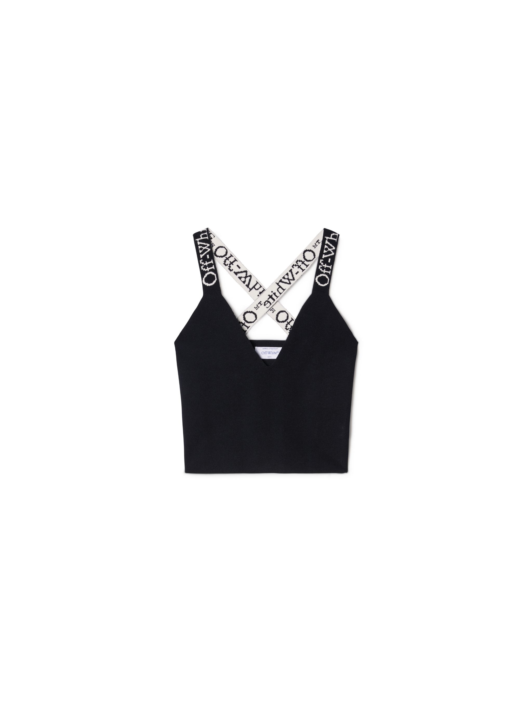 Black Logoband Tank Top - 1