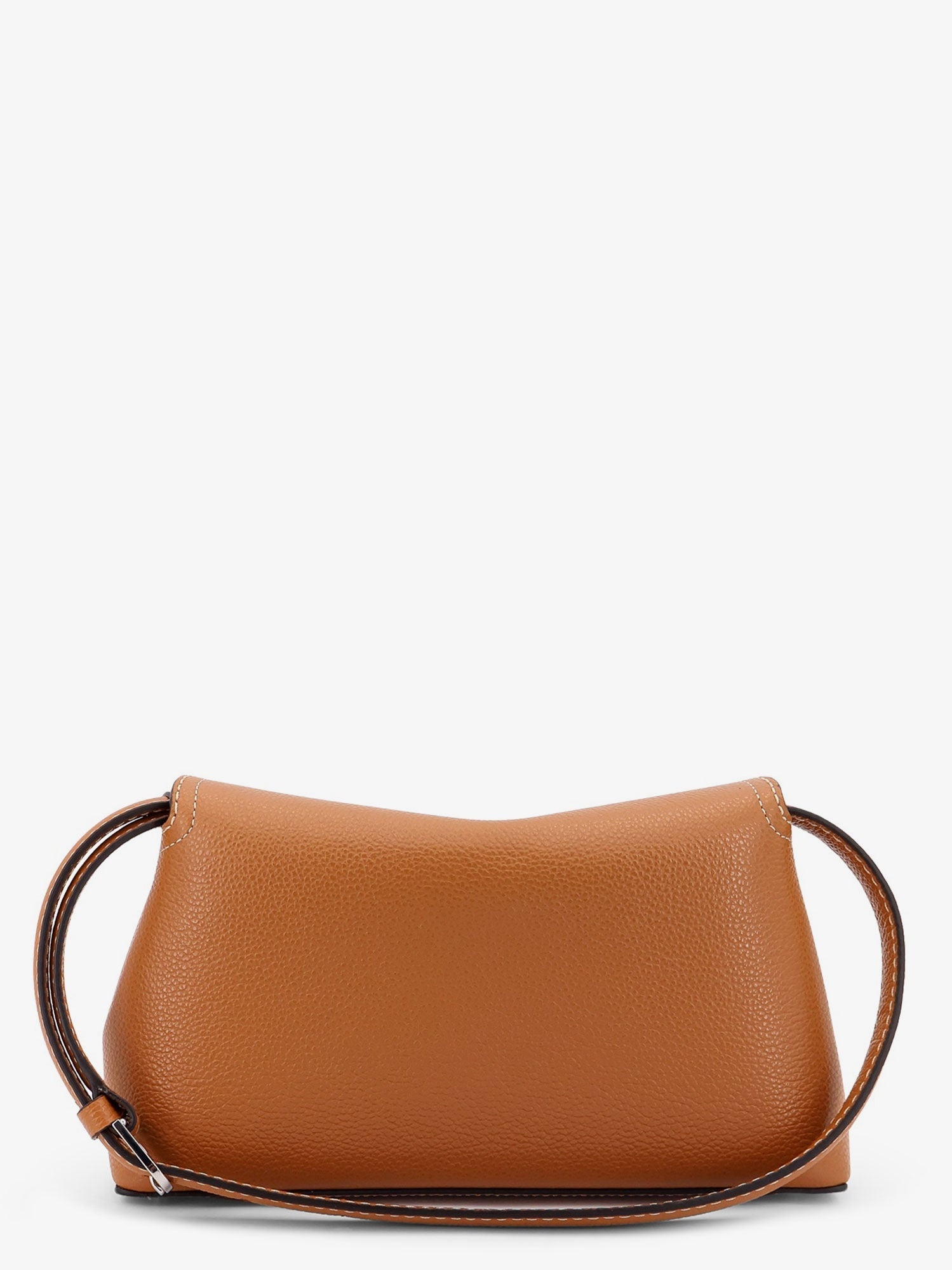 Toteme T-Lock Leather Clutch With Contrasting Stitching - 3