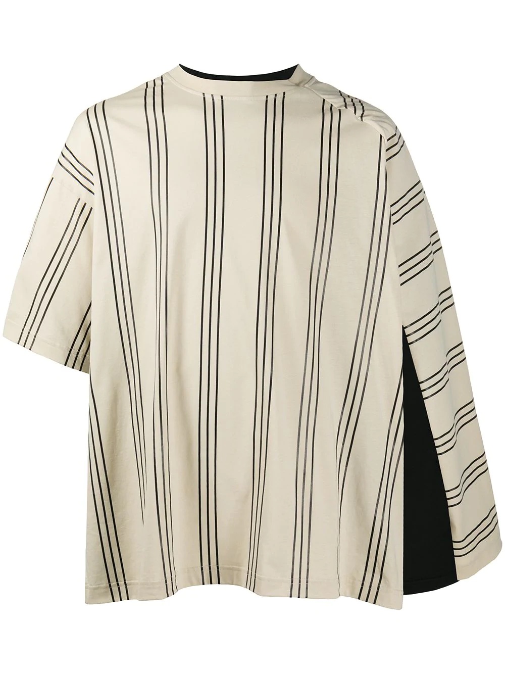 layered stripe print T-shirt - 1