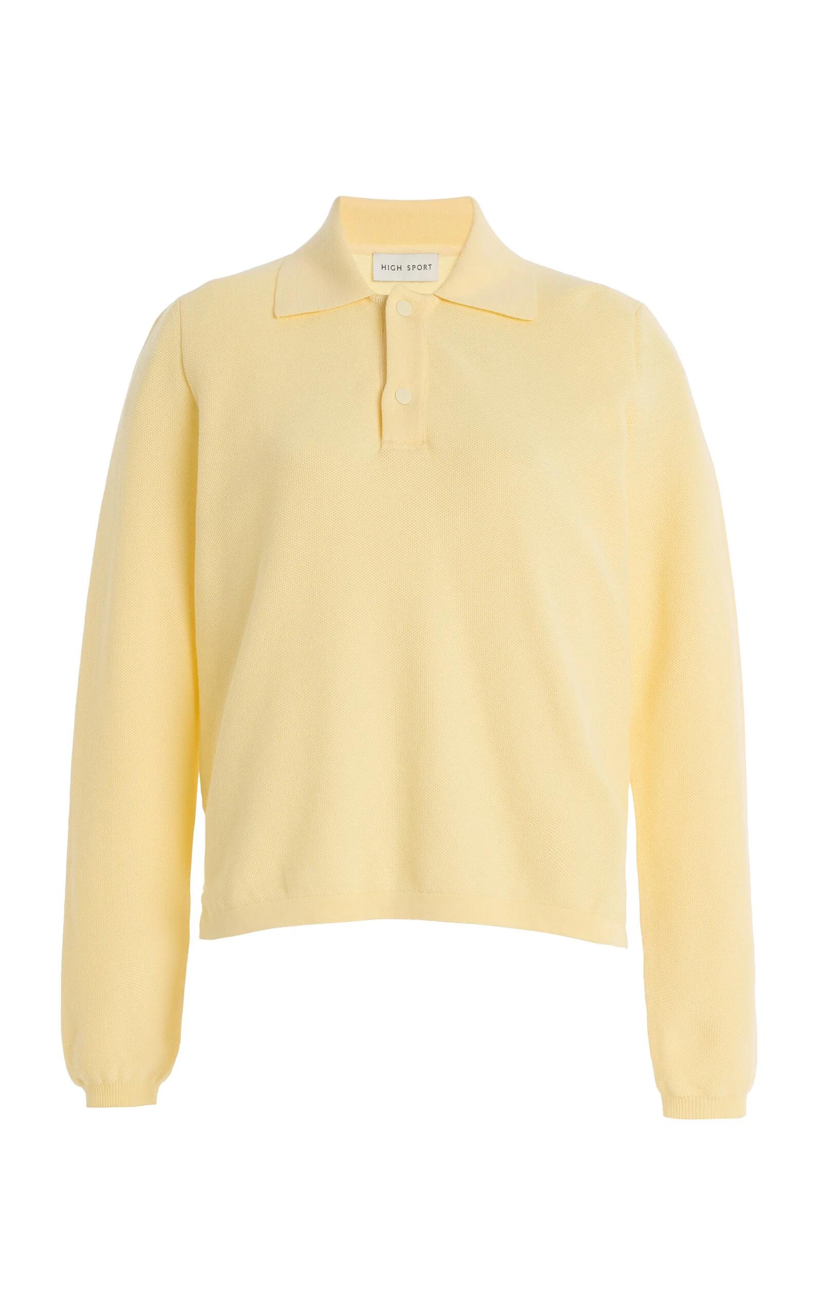Exclusive Brooke Cotton Polo Sweater yellow - 1