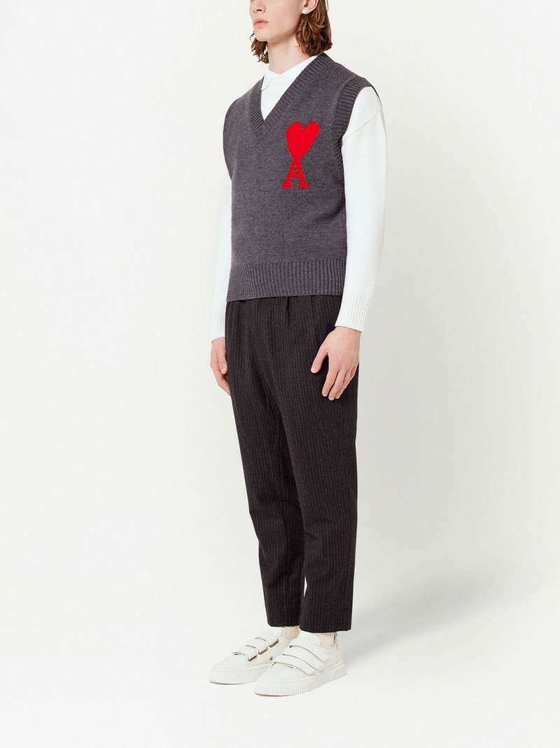 AMI Paris Ami de Coeur wool vest outlook