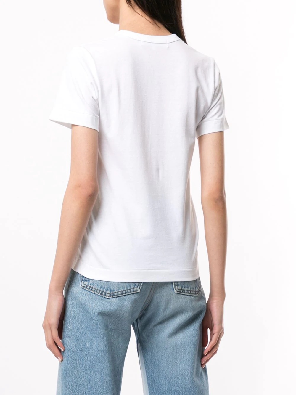 heart-print crew neck T-shirt - 4
