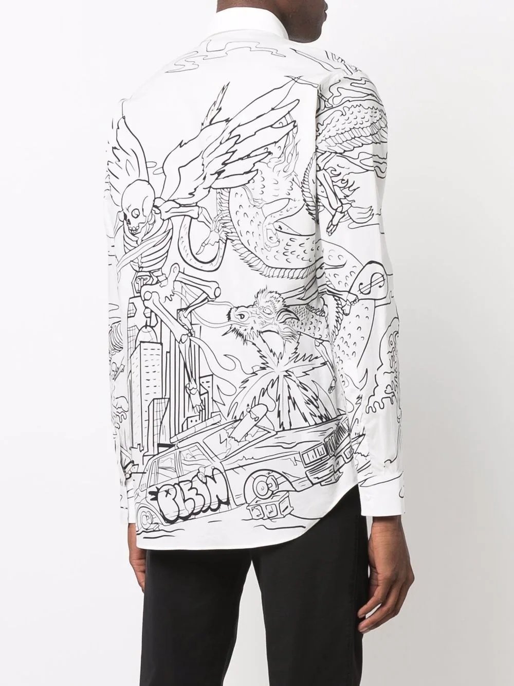 illustrated long sleeved shirt - 4