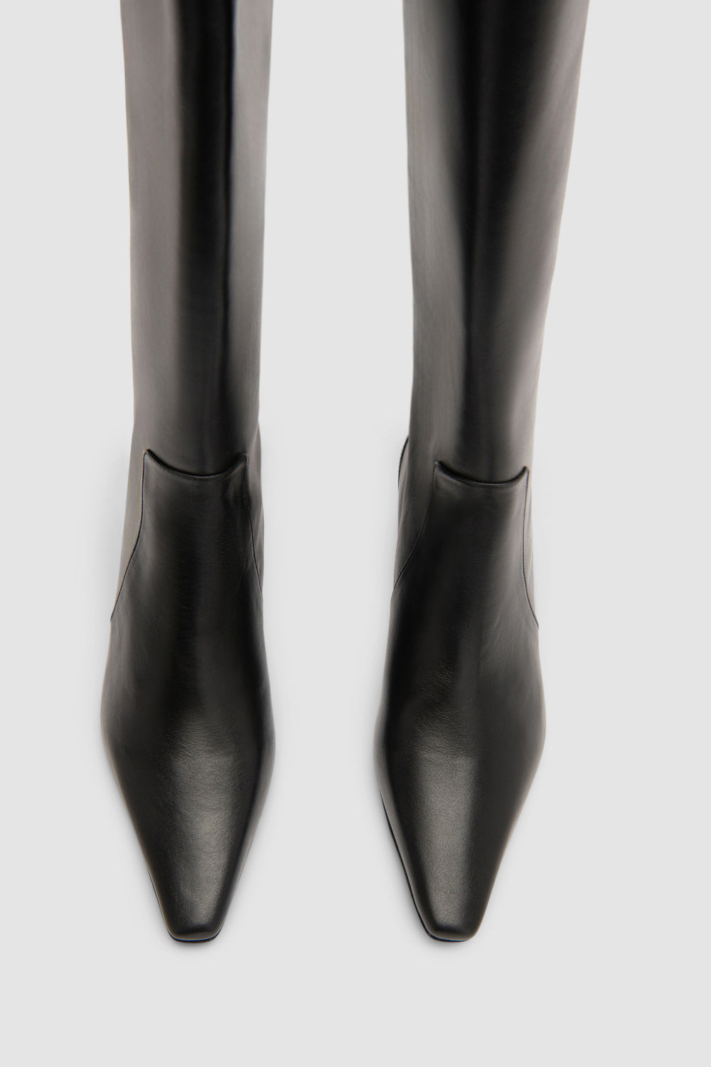 Pascal Black Nappa Leather Knee-High Boot - 3