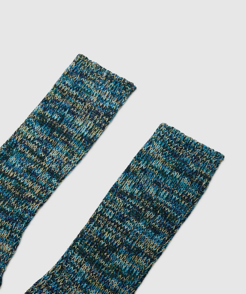 ANONYMOUSISM 5 colour mix crew sock outlook