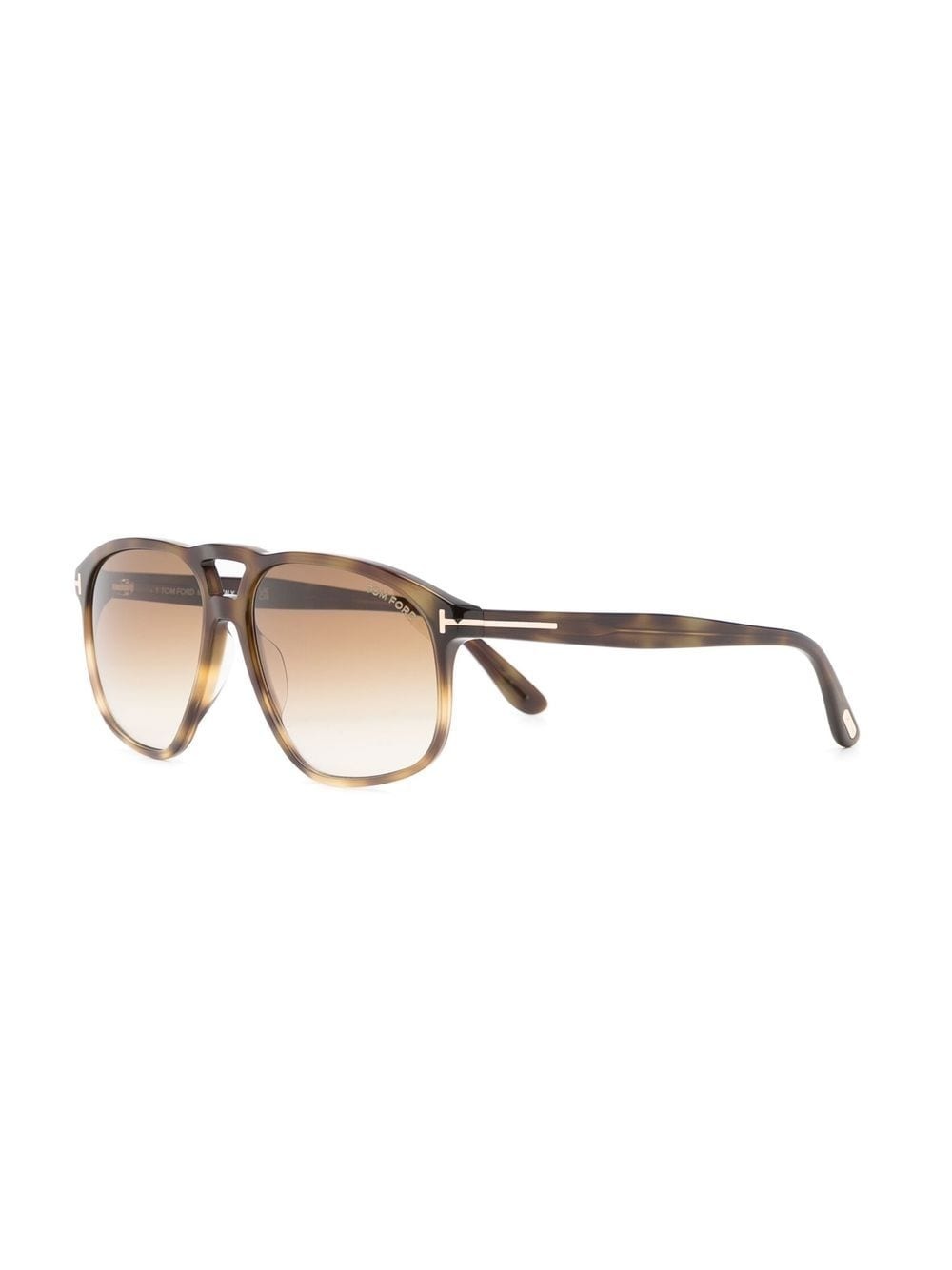 tortoiseshell round-frame sunglasses - 2