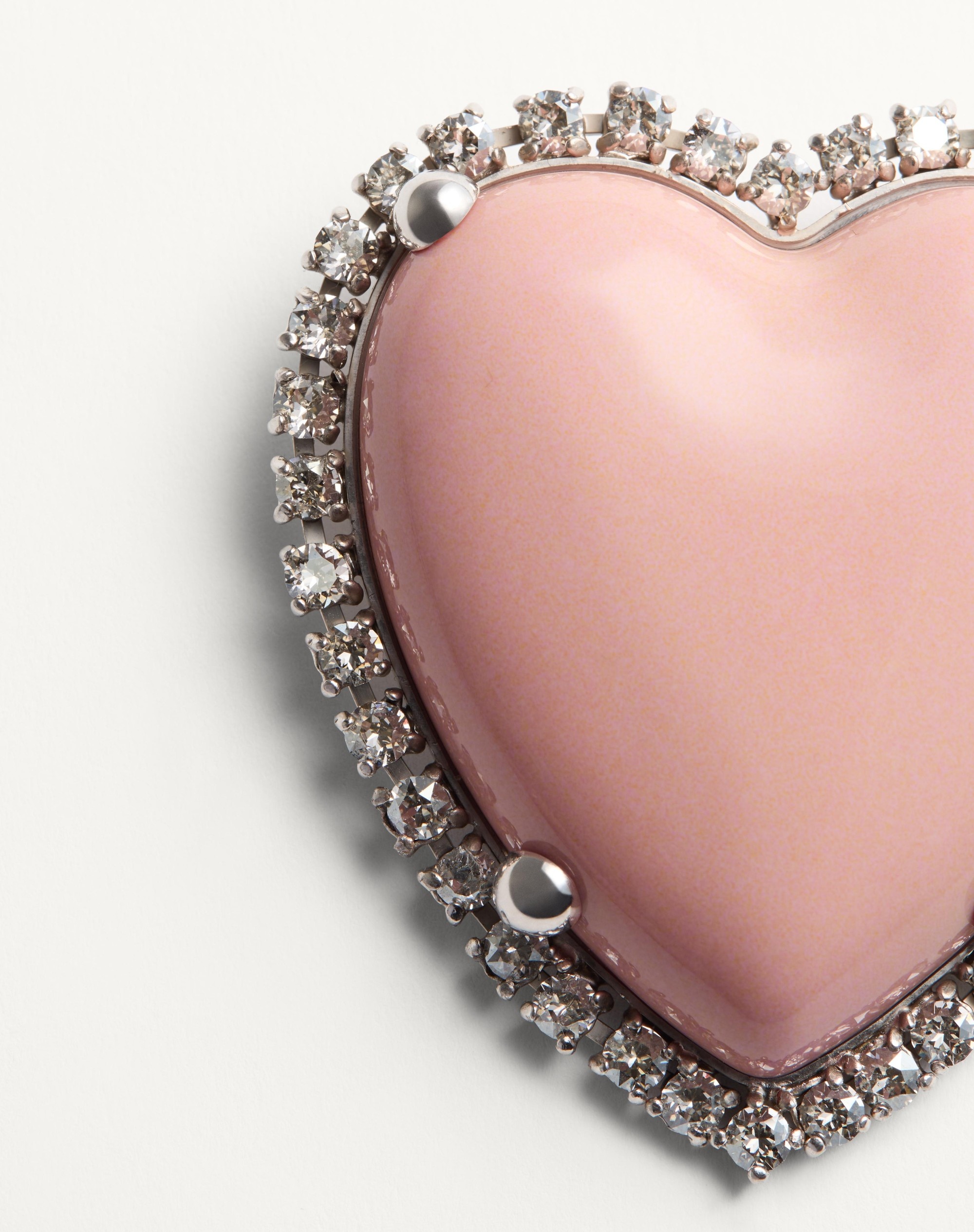 COEUR HYPERBOLE BROOCH IN METAL, RESIN AND SWAROVSKI® CRYSTALS - 3
