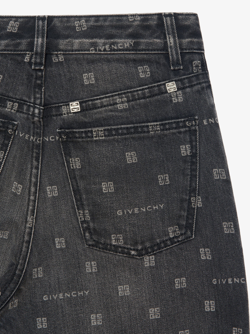 SLIM FIT JEANS IN GIVENCHY 4G DENIM 5