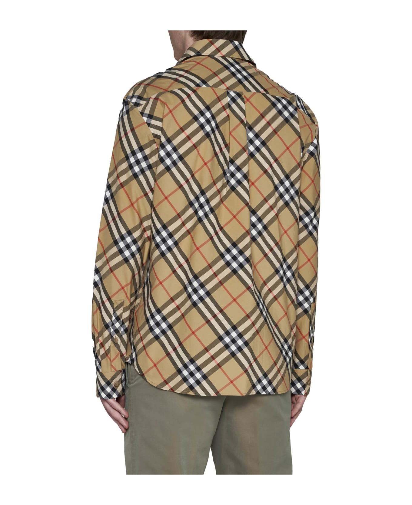 Beige Cotton Shirt - 4