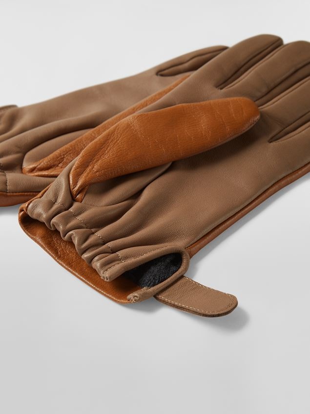SOFT SHINY NAPPA LEATHER GLOVES - 2