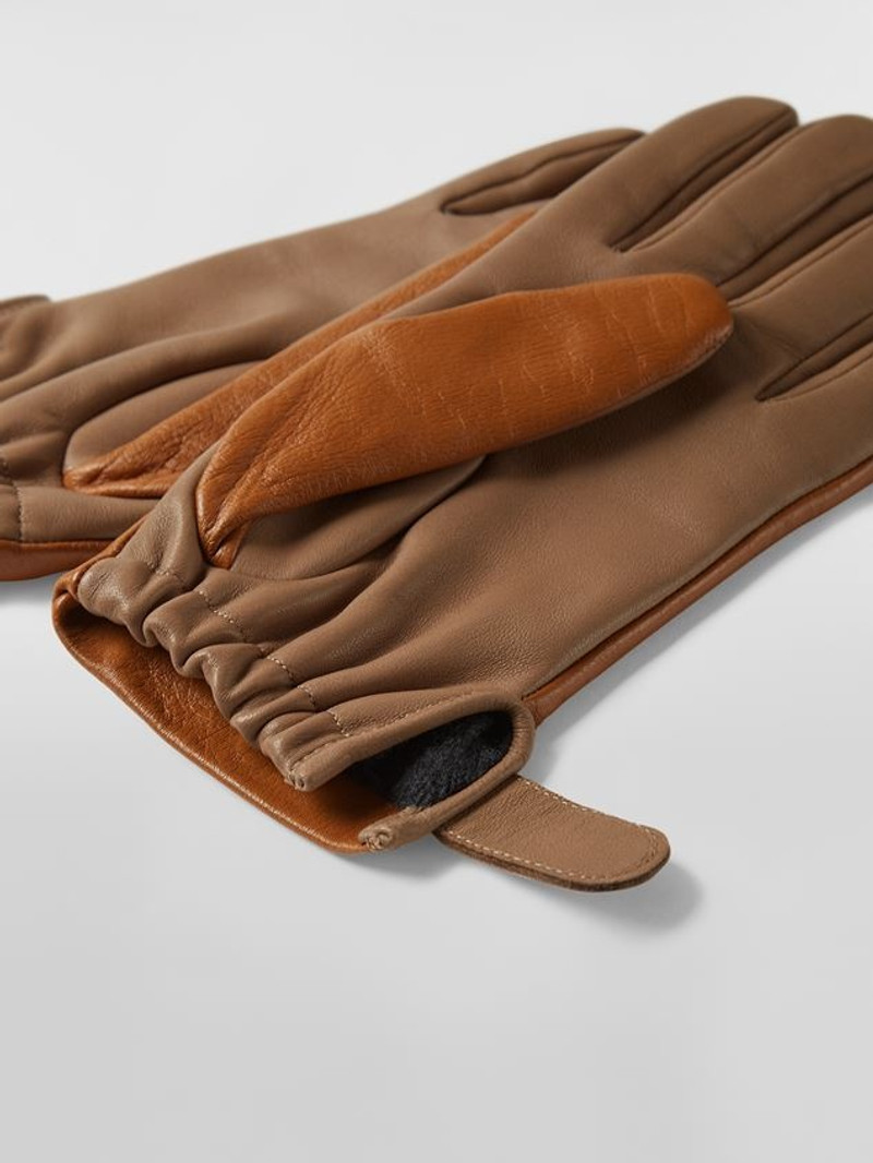 Marni SOFT SHINY NAPPA LEATHER GLOVES outlook