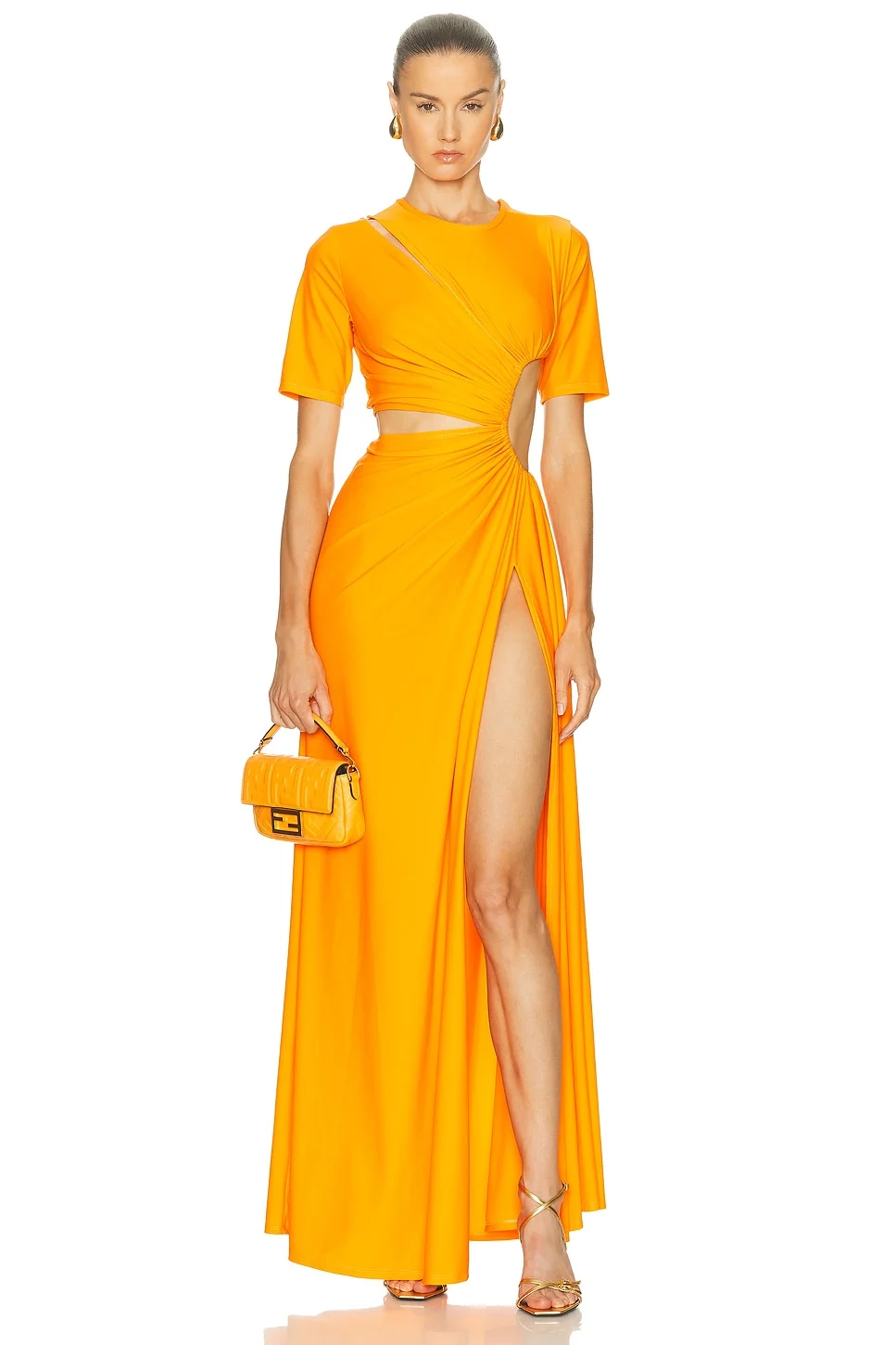 for FWRD Gathered Slit Dress - 1