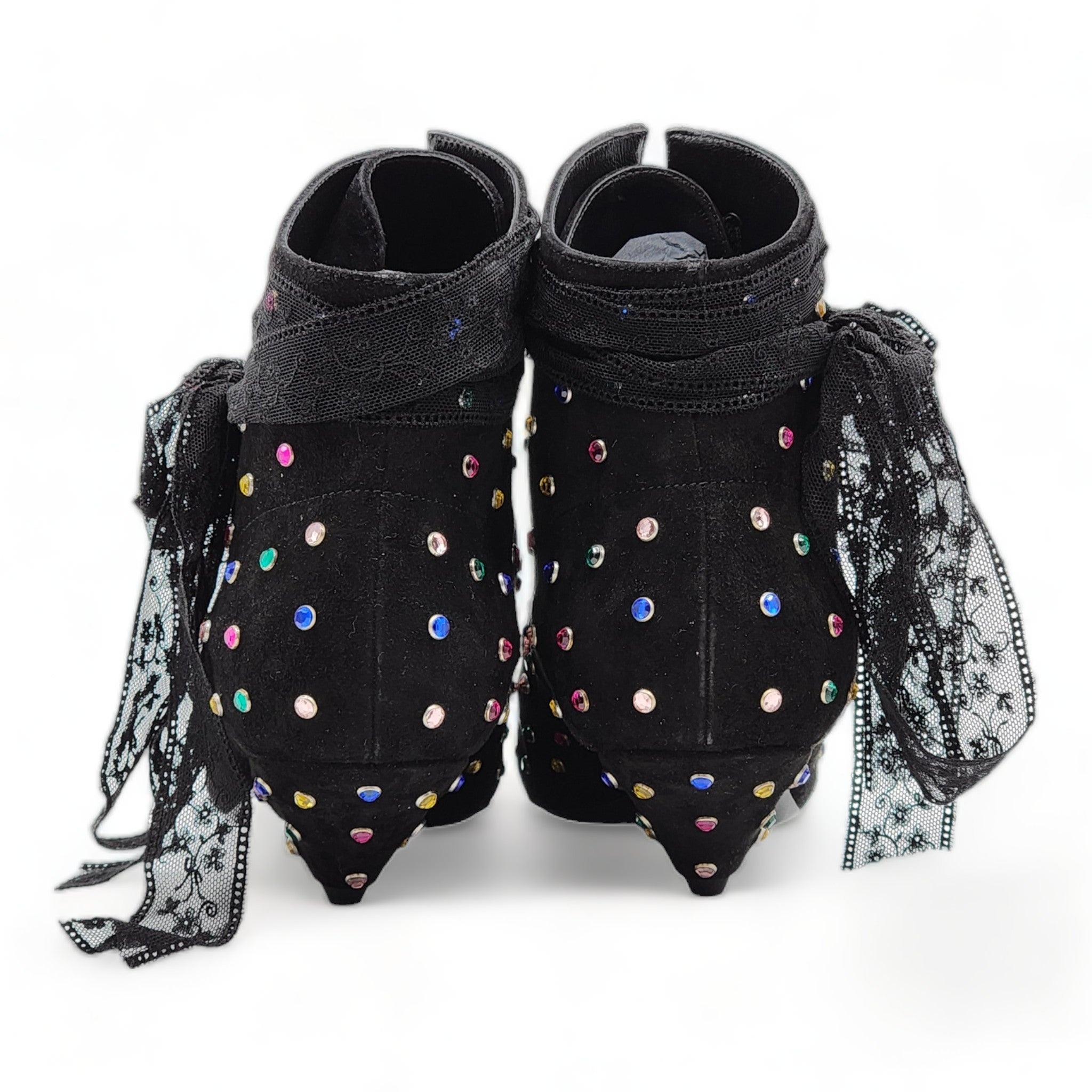 Saint Laurent Blaze 45mm Crystals Booties - 4
