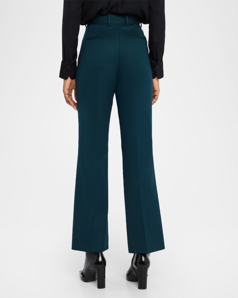 Jade Pintuck Flare-Leg Trousers 3