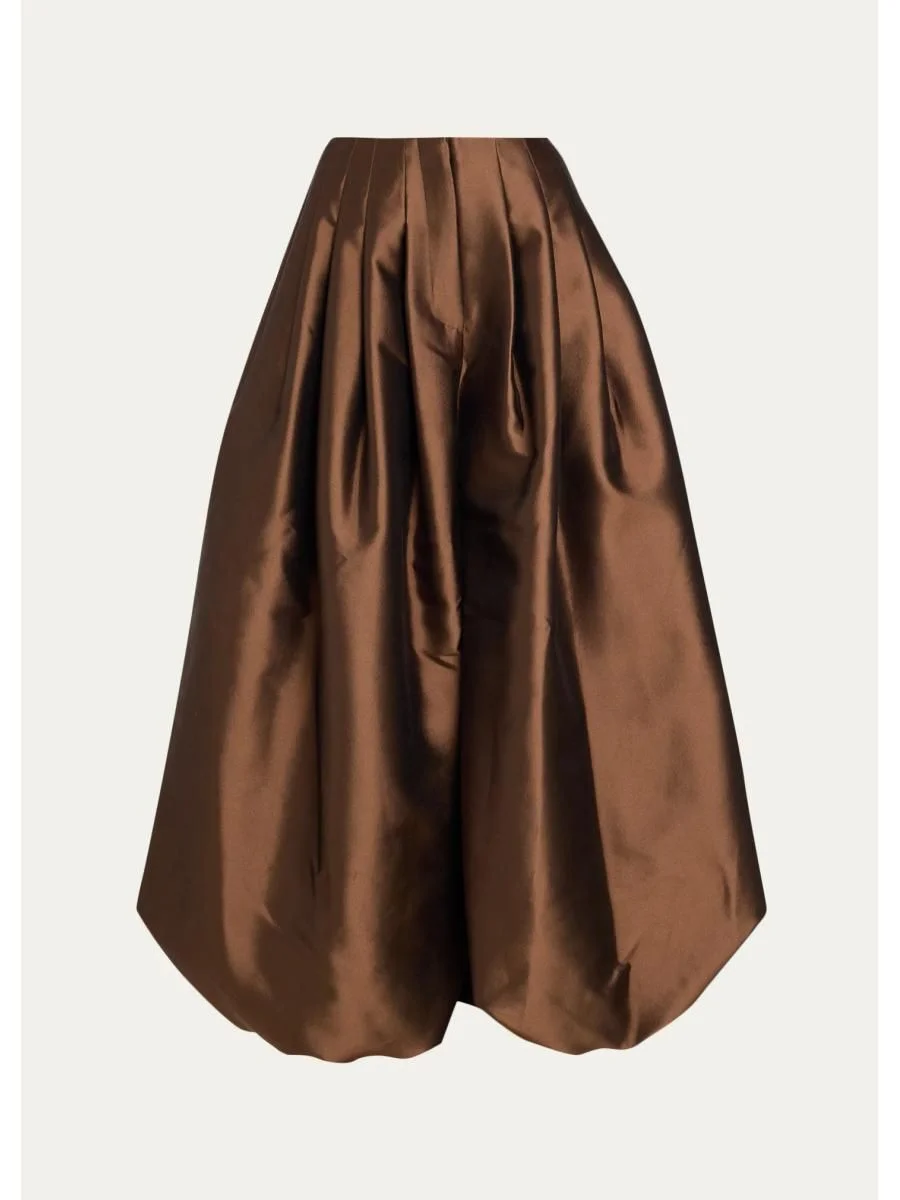 Silk-Blend Balloon Trousers - 1