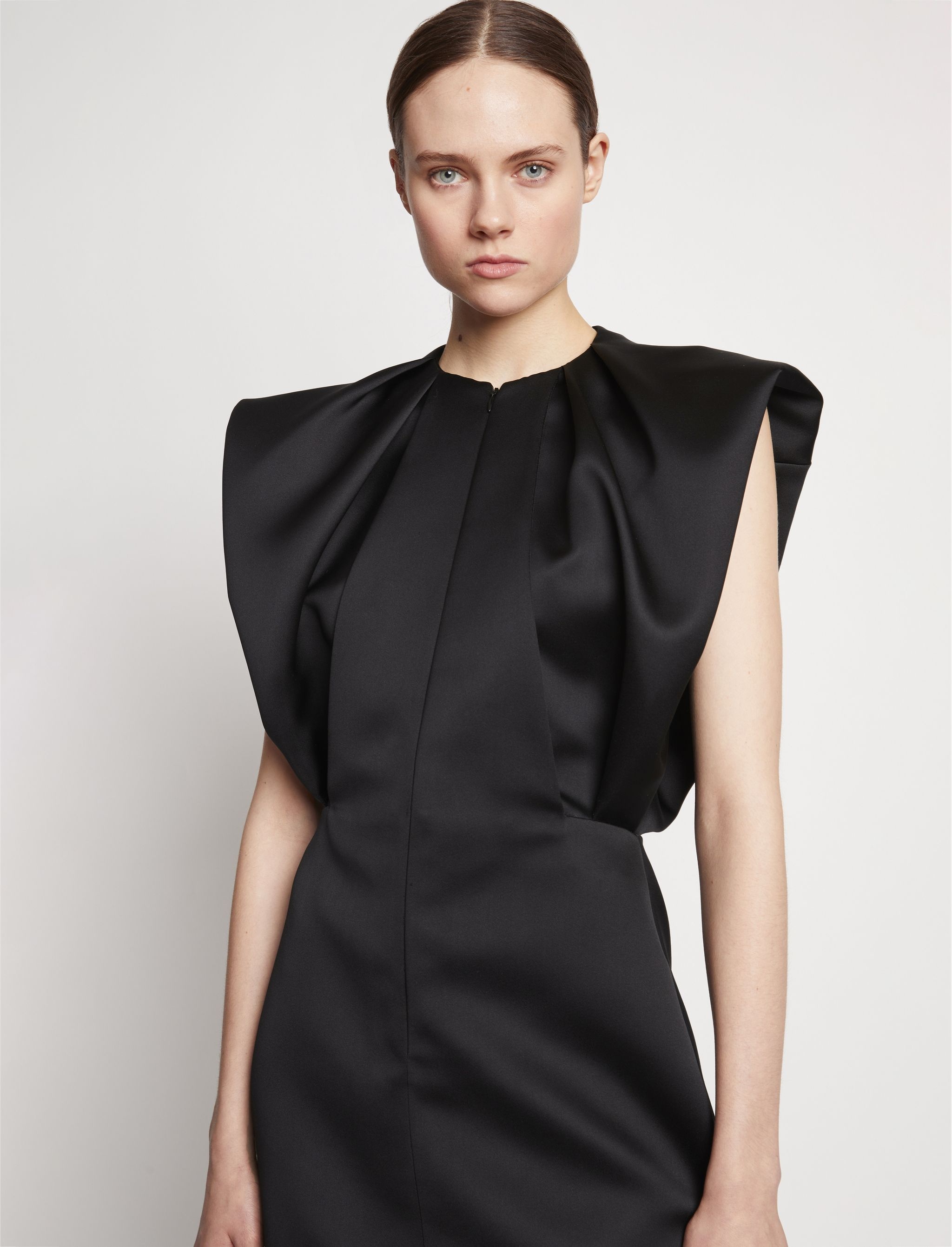 Satin Shift Dress - 5