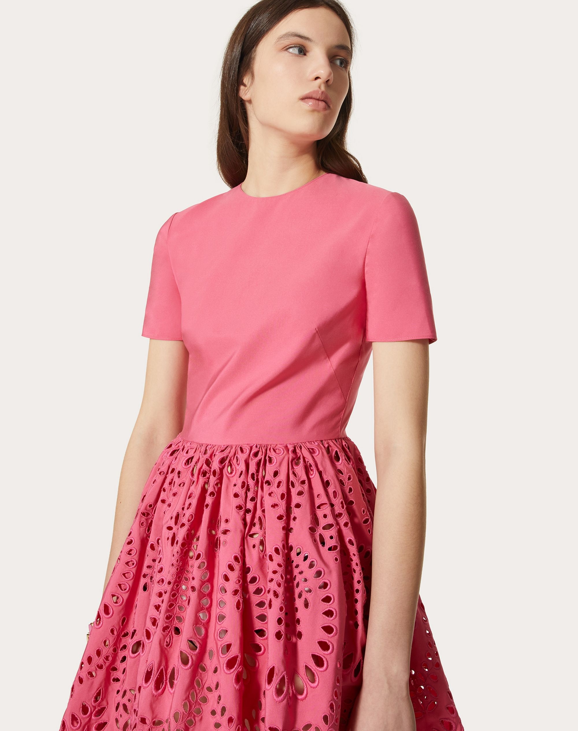 SHORT DRESS IN VALENTINO SAN GALLO EDITION MICRO FAILLE - 5