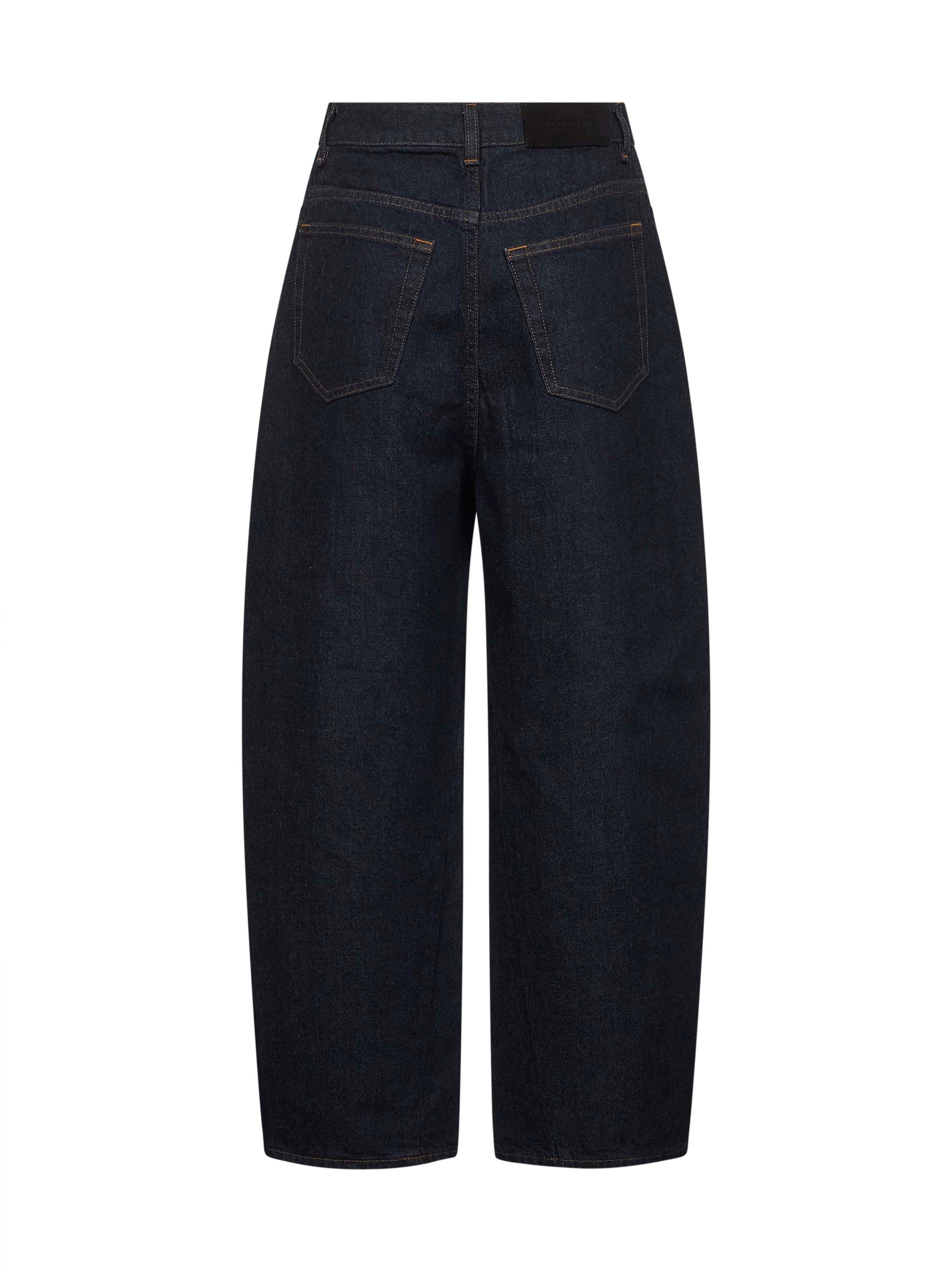 Blue cotton denim coccon jeans - 2