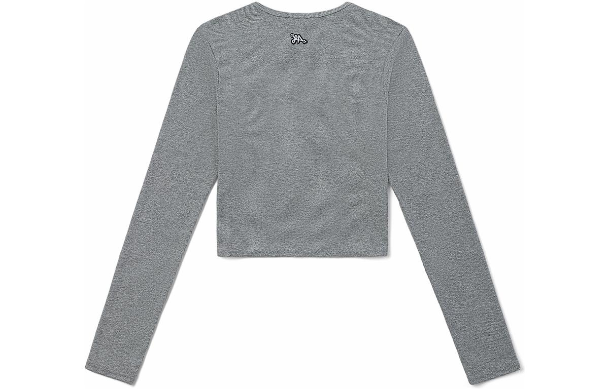 (WMNS) Vans Armanto Long Sleeve Knit Shirt 'Grey' VN0A7YQQGRH - 2