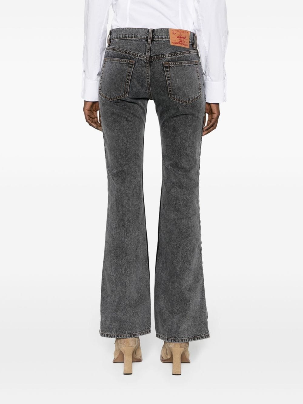 faded bootcut jeans - 4
