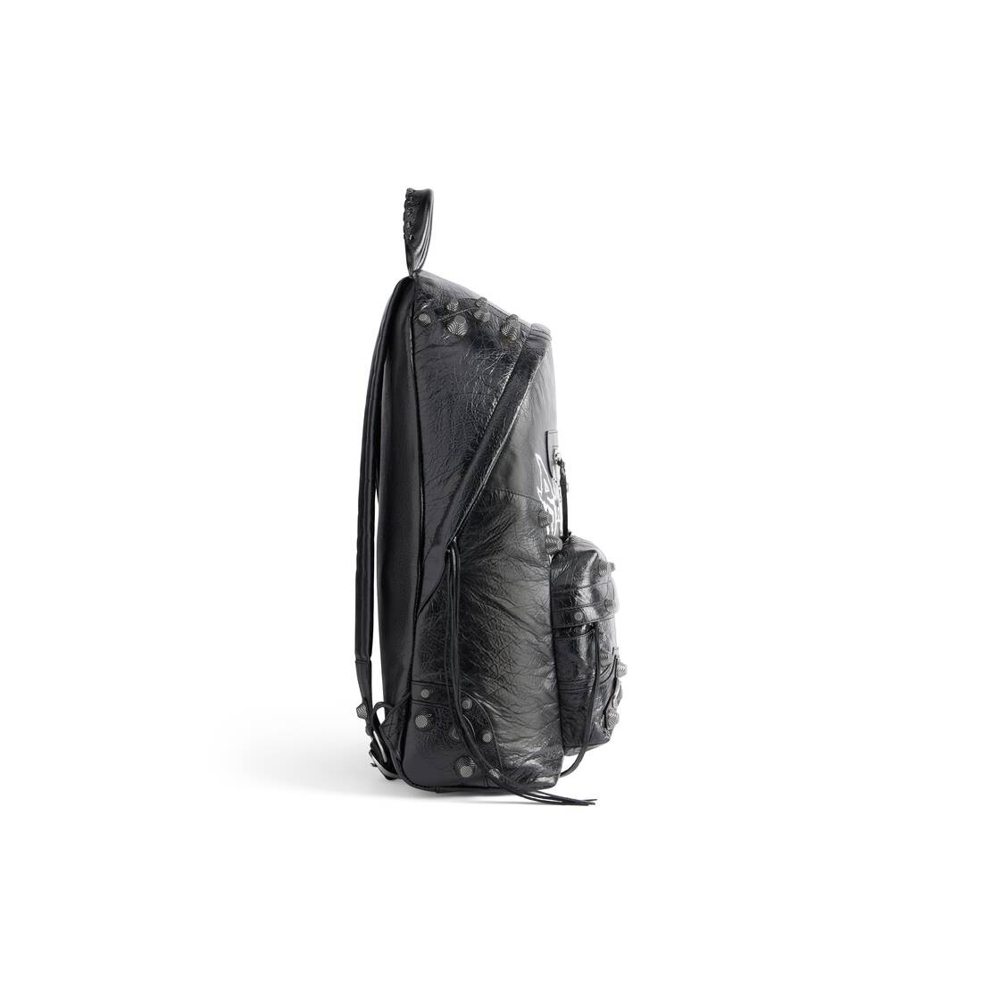 Men's Le Cagole Men Backpack Diy Metal  in Black - 3