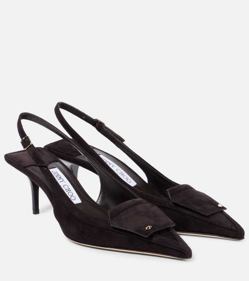 Frances 60 suede slingback pumps - 1