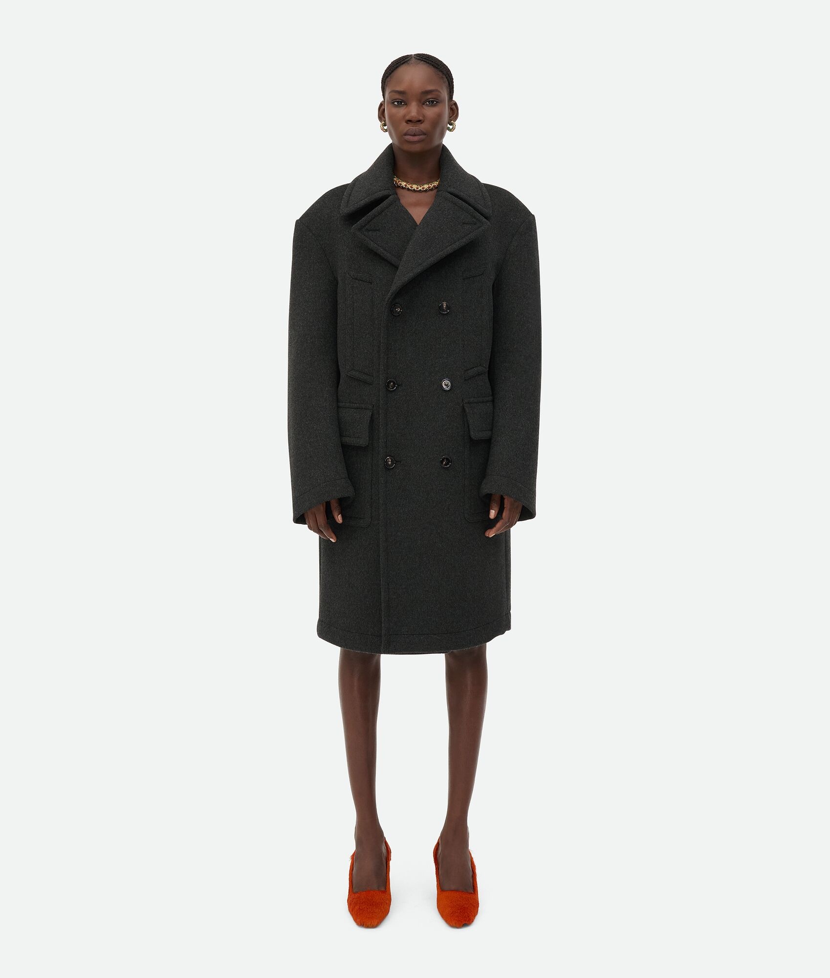 Double Face Wool Coat - 4