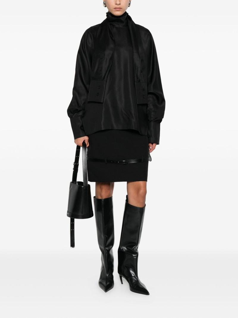 RÓHE high-neck satin top outlook